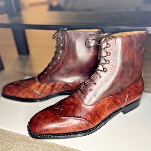 Maison Koly X Bonafe Kolyseum Boots Cordovan Museum Leather - Picture 1 of 6